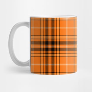 Halloween Orange Tartan Mug